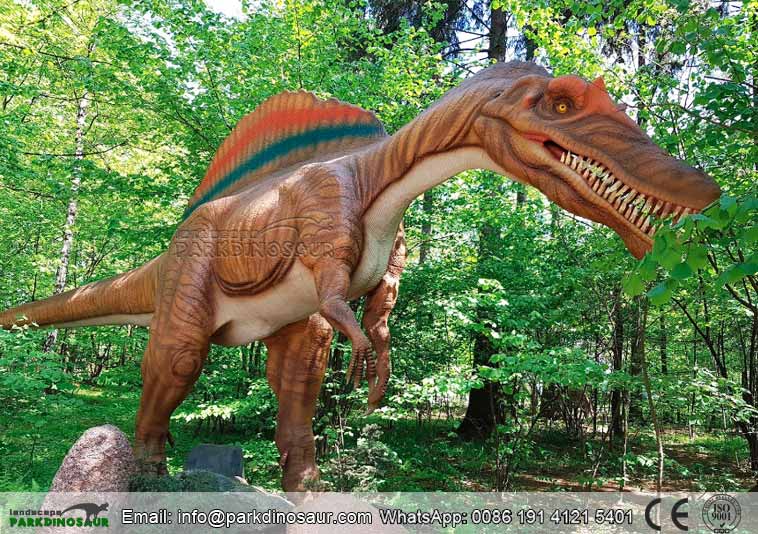 Escultura de jardín de dinosaurio Spinosaurus